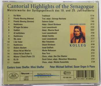 CD Mimi Sheffer: Cantorial Highlights Of The Synagogue. Meisterwerke Der Synagogenmusik Des 19. Und 20. Jahrhunderts