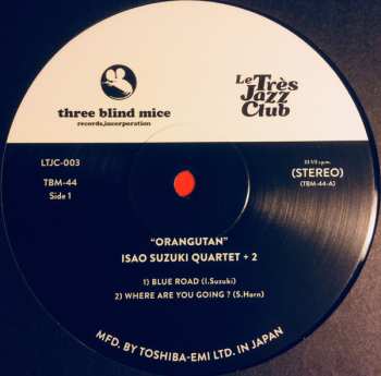 LP Isao Suzuki Quartet: Orang-Utan LTD