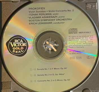 CD Sergei Prokofiev: Concerto No. 2 / Violin Sonatas