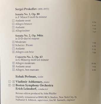CD Sergei Prokofiev: Concerto No. 2 / Violin Sonatas