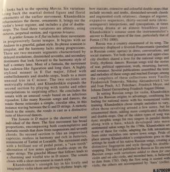 CD Ivan Khandoshkin: Virtuoso Violin Music At The Court Of Catherine The Great