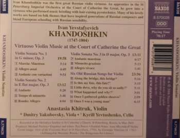 CD Ivan Khandoshkin: Virtuoso Violin Music At The Court Of Catherine The Great