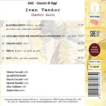 CD Vittorio Ceccanti: Chamber Music