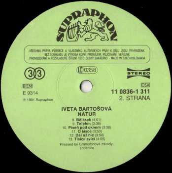 LP Iveta Bartošová: Natur