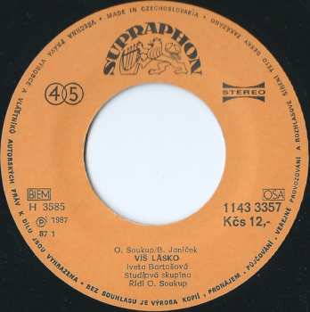 SP Iveta Bartošová: Víš Lásko • Kam Se Rána Ztrácejí
