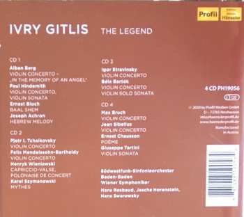 4CD/Box Set Ivry Gitlis: The Legend