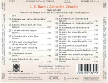 2CD Johann Sebastian Bach: Achtzehn Choräle BWV 651-668
