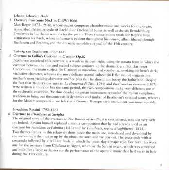 CD Johann Sebastian Bach: Overtures For Organ Four Hands