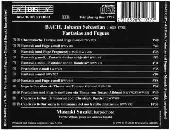 CD Johann Sebastian Bach: Fantasias & Fugues