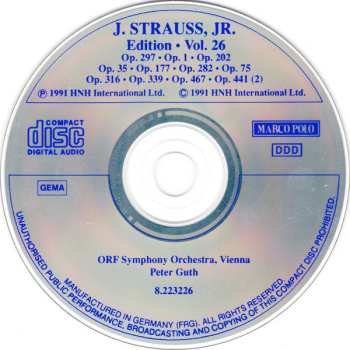 CD Johann Strauss Jr.: J. Strauss, Jr.:  Edition • Vol. 26
