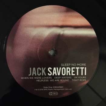 LP Jack Savoretti: Sleep No More