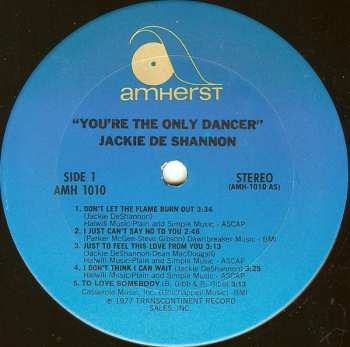 LP Jackie DeShannon: You're The Only Dancer