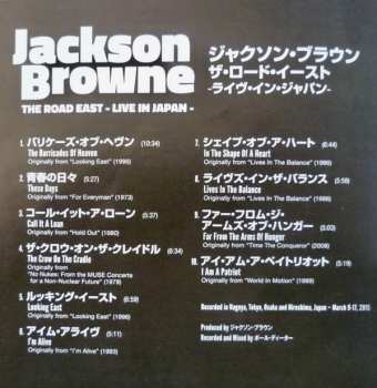 CD Jackson Browne: The Road East - Live In Japan