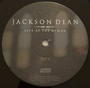 LP Jackson Dean: Live At The Ryman CLR