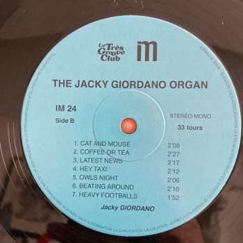 LP Jacky Giordano: Jacky Giordano Organ