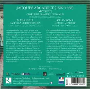 3CD/Box Set Cappella Mediterranea: Motetti - Madrigali - Chansons