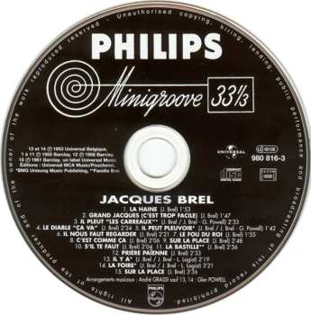 CD Jacques Brel: Grand Jacques