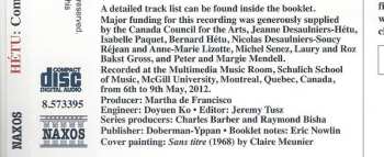 CD Colin Carr: Complete Chamber Works For Strings: String Quartets Nos. 1 And 2 • Sérénade • Sextet