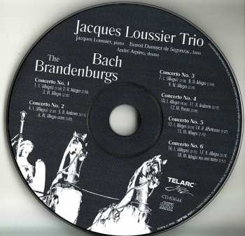 CD Jacques Loussier Trio: Bach The Brandenburgs
