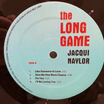 2LP Jacqui Naylor: The Long Game