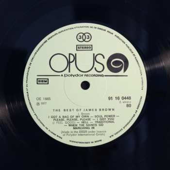 LP James Brown: The Best Of James Brown (OPUS)