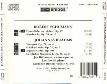 CD Jan DeGaetani: In Concert, Volume Two