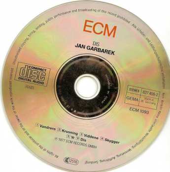 CD Jan Garbarek: Dis