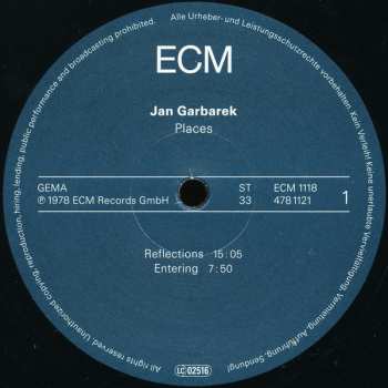 LP Jan Garbarek: Places
