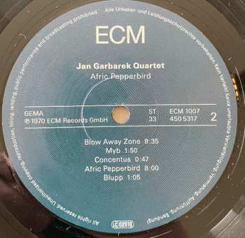 LP Jan Garbarek Quartet: Afric Pepperbird