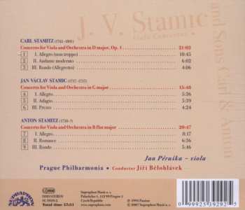 CD Jan Václav Antonín Stamic: Viola Concertos