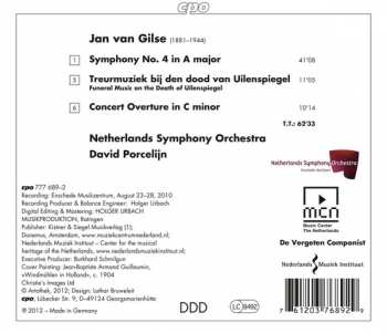 CD David Porcelijn: Symphony No. 4 · Concert Ouverture · Funeral Music