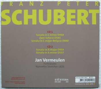 2CD Jan Vermeulen: Schubert Works for Fortepiano Volume 1