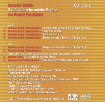 2CD Jaroslav Hašek: Osudy Dobrého Vojáka Švejka (CD 15 & 16)