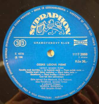 LP Musica Bohemica: České Lidové Písně 