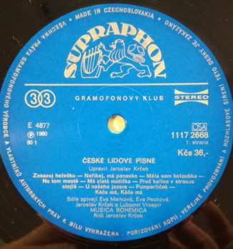 LP Musica Bohemica: České Lidové Písně 