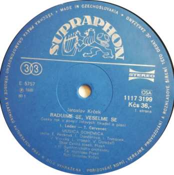 LP Musica Bohemica: Radujme Se, Veselme Se...