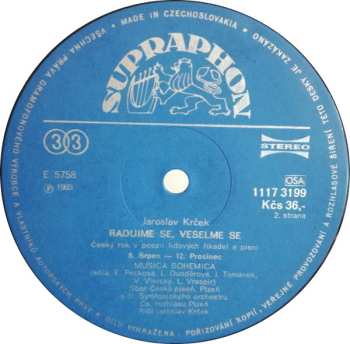 LP Musica Bohemica: Radujme Se, Veselme Se...