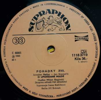 LP Jan Kramařík: O Upovídané Majdě / Pohádky S Hvězdičkou