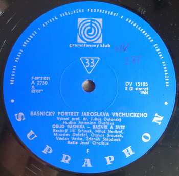 LP Jaroslav Vrchlický: Básnický Portrét Jaroslava Vrchlického