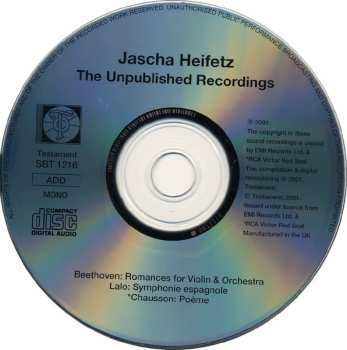 CD Ludwig van Beethoven: The Unpublished Recordings