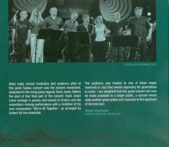 CD Hank Jones: One For Three-The Jones Suite-Live at Jazzbaltica Salzau