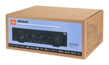 Hi-Fi JBL MA510 - Av Zesilovač 5.2, 75 W, 8k, Wi-fi, Bluetooth, Dolby Vision - Černý