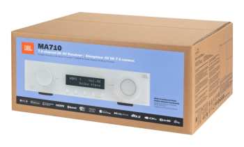 Hi-Fi JBL MA710 - Av Zesilovač 7.2, 110 W, 8k, Wi-fi, Bluetooth, Dolby Atmos + Vision - Bílý