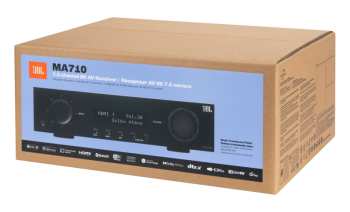 Hi-Fi JBL MA710 - Av Zesilovač 7.2, 110 W, 8k, Wi-fi, Bluetooth, Dolby Atmos + Vision - černý