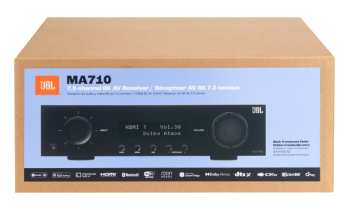Hi-Fi JBL MA710 - Av Zesilovač 7.2, 110 W, 8k, Wi-fi, Bluetooth, Dolby Atmos + Vision - černý