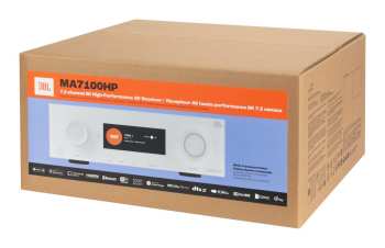 Hi-Fi JBL MA7100HP - AV receiver 7.2, 125 W, 8K, Wi-Fi, Bluetooth, Dolby Atmos + Vision - Bílá