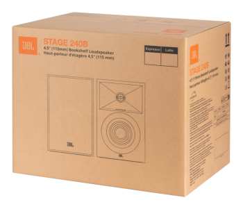 Hi-Fi JBL Stage 240B - 2-pásmové Regálové Reprosoustavy, 75 W Rms, 4,5" - černá