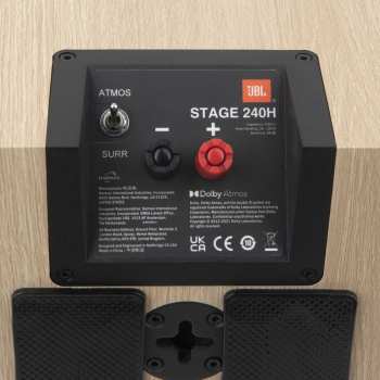 Hi-Fi JBL Stage 240H - 2-pásmové Dolby Atmos Modulové Reprosoustavy, 4,5" - Bílá