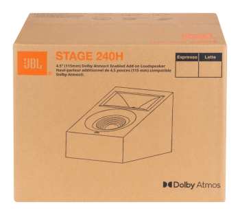 Hi-Fi JBL Stage 240H - 2-pásmové Dolby Atmos Modulové Reprosoustavy, 4,5" - černá