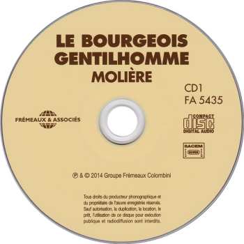 2CD Jean-Baptiste Lully: Le Bourgeois Gentilhomme
